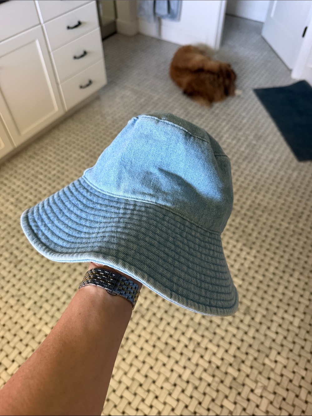 Lack Of Color Chambray Denim Bucket Hat